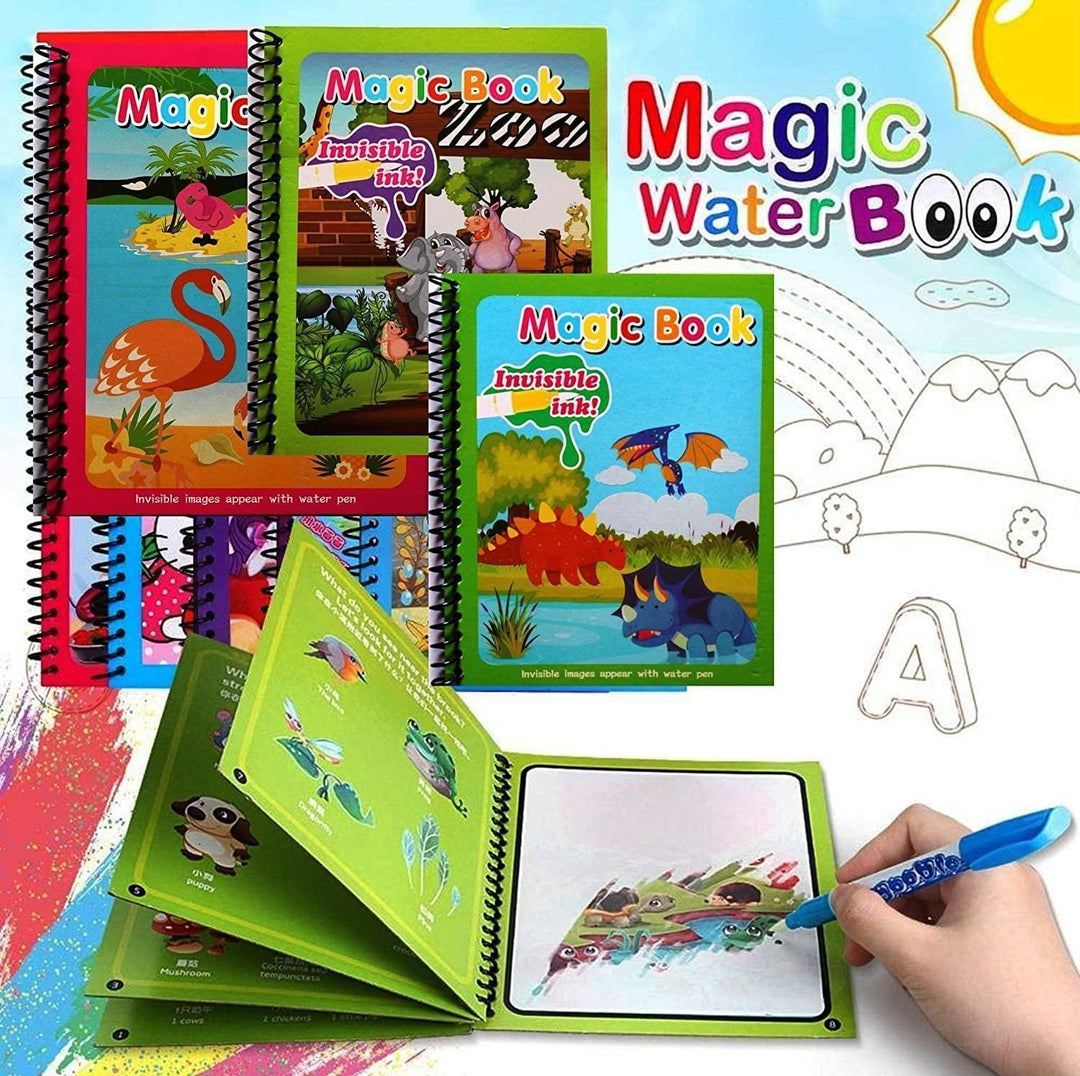 Magic Water Painting Book Livre De Peinture À L'eau Magique - Temu