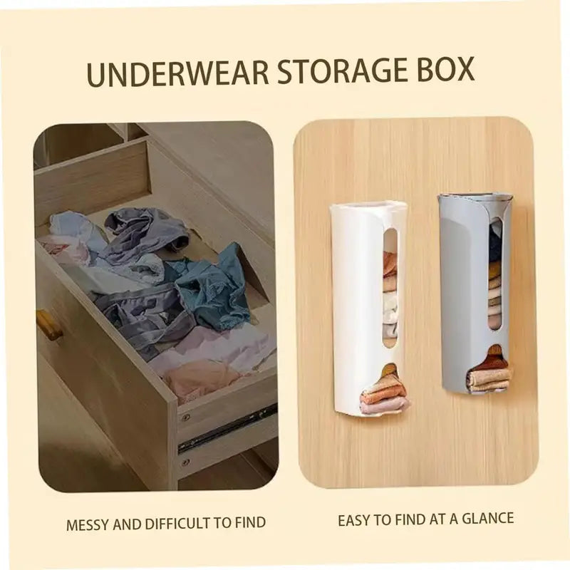 Wall Mounted Socks Panties Storage Box