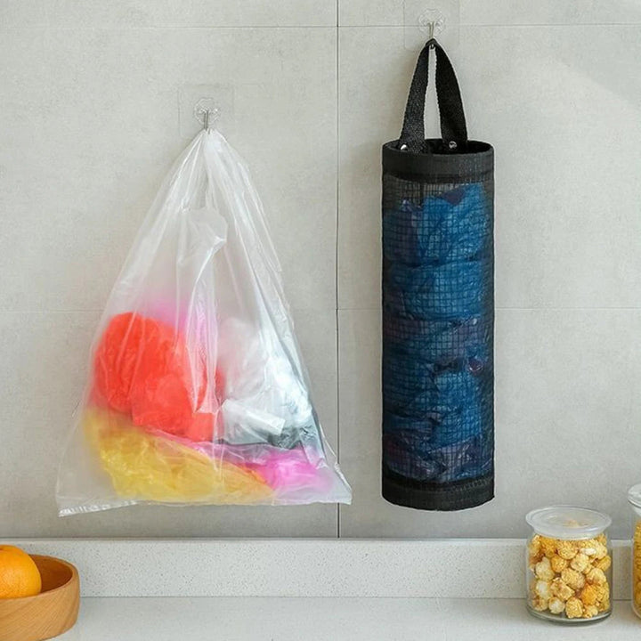 Hanging Mesh Plastic Bag Holder