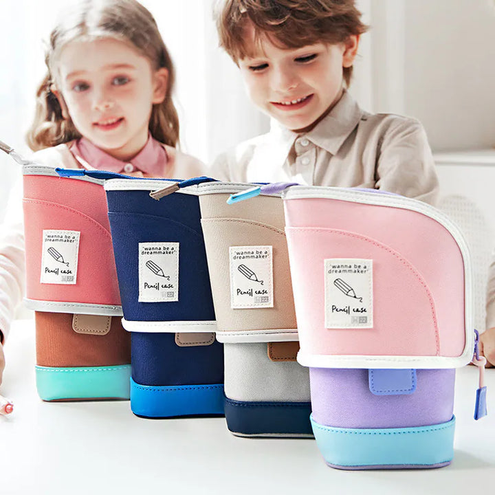 Multi-Functional Standing Pencil Case for Kids