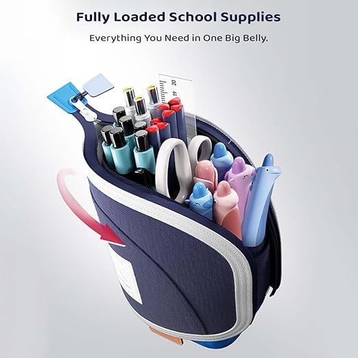 Multi-Functional Standing Pencil Case for Kids