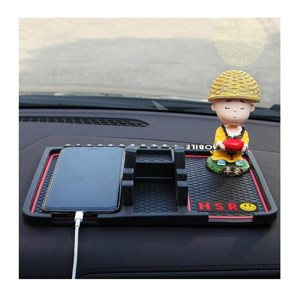 Car Mat Multifunction Car Anti-Slip Mat Auto Phone Holder, Car
