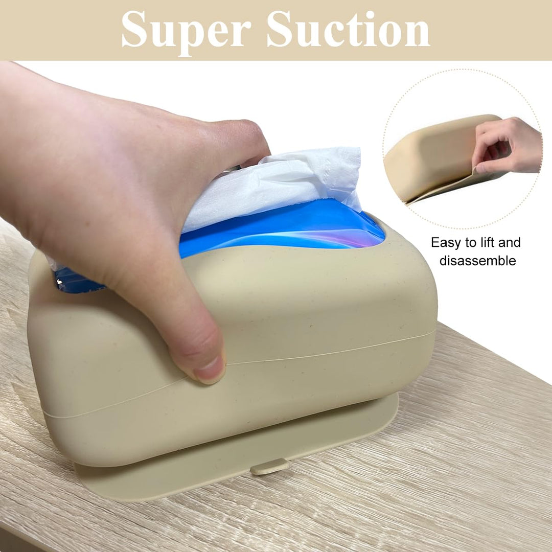 Suction Cup Tissue Box – Silicone Napkin Holder for Home & Car