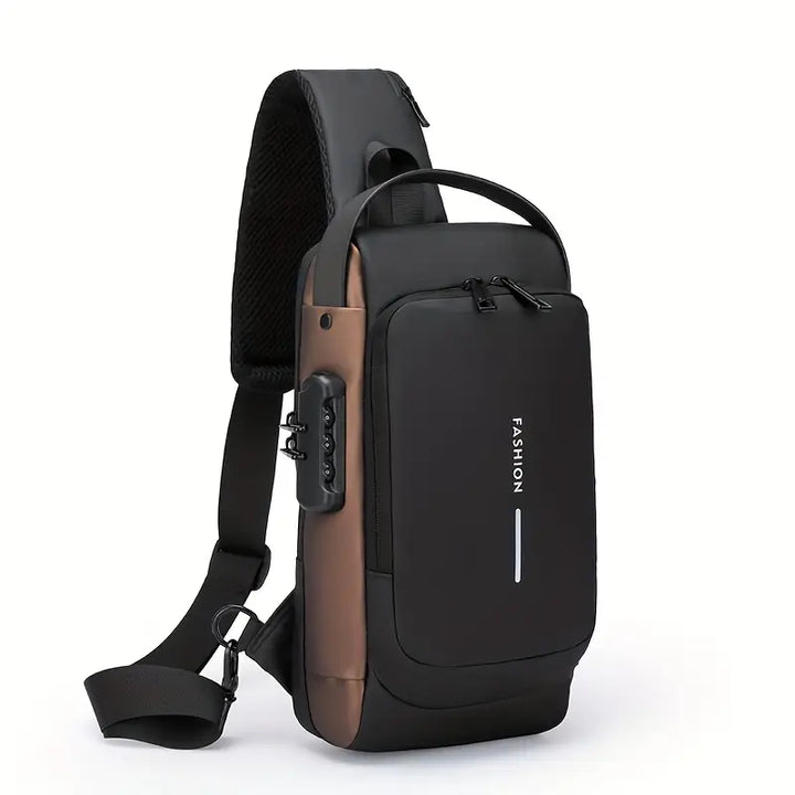 Anti-Theft Crossbody Sling Bag with USB Charging