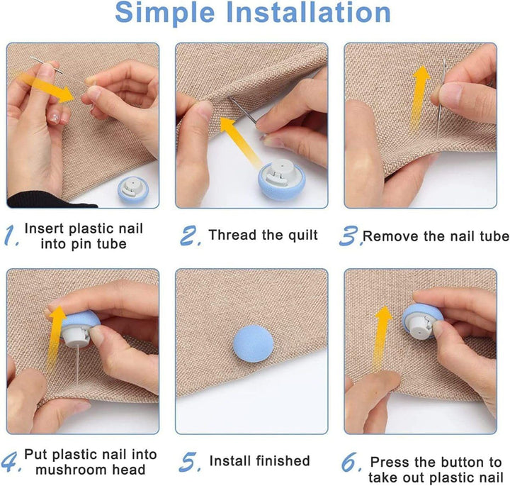 TuckMate™ Duvet Button Fasteners