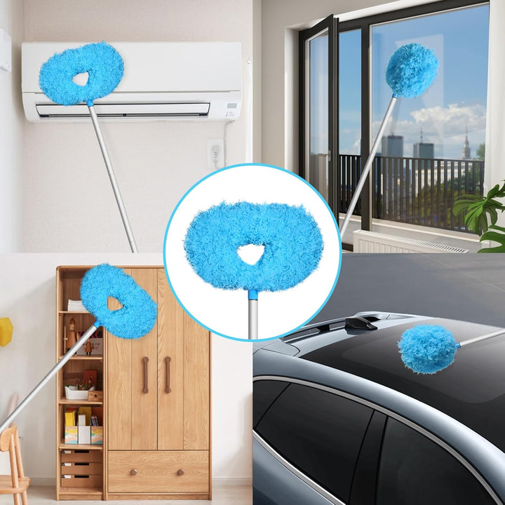 Extendable Fan Blade Cleaning Duster with Microfiber Head