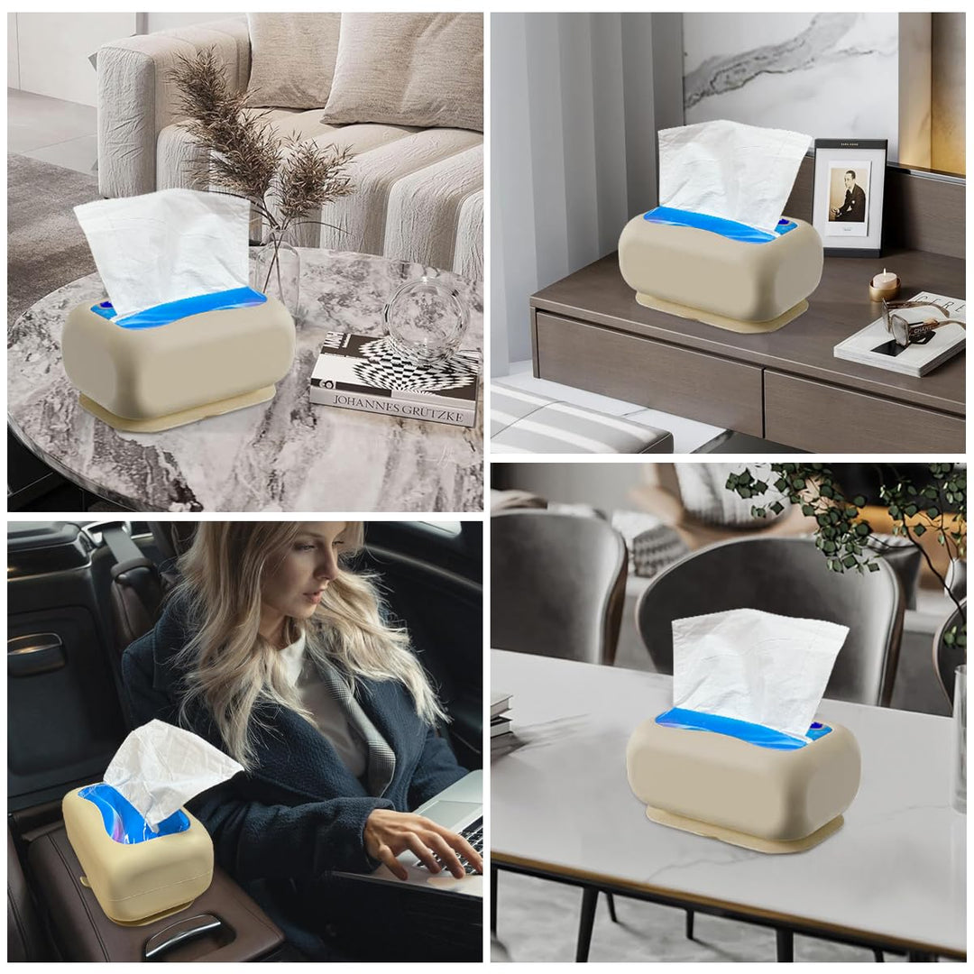 Suction Cup Tissue Box – Silicone Napkin Holder for Home & Car