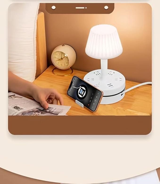 Smart Bedside Lamp with USB Power Hub