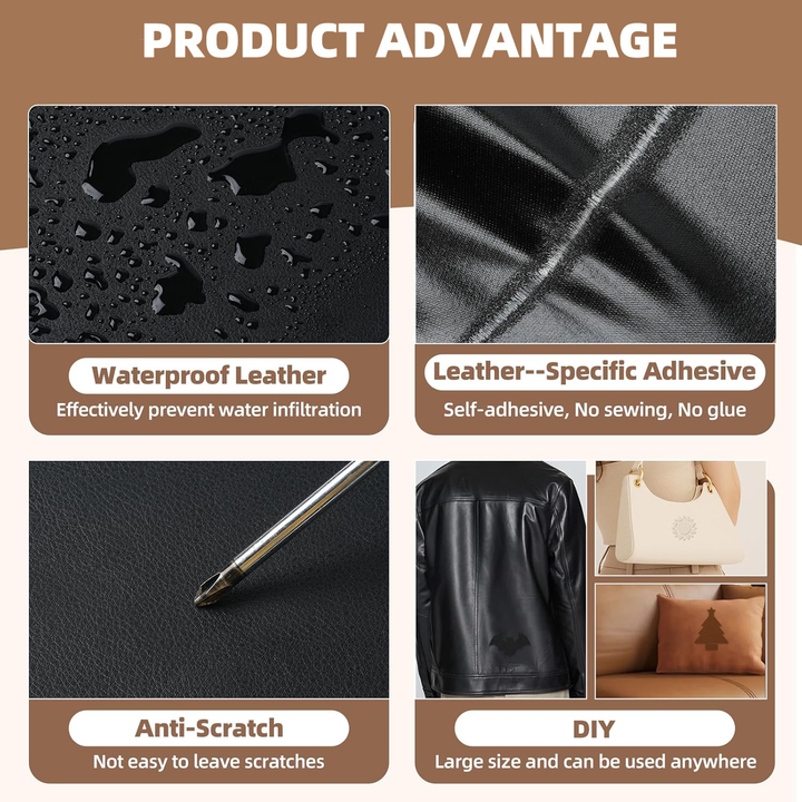 Multipurpose Self-Adhesive Leather Sheet