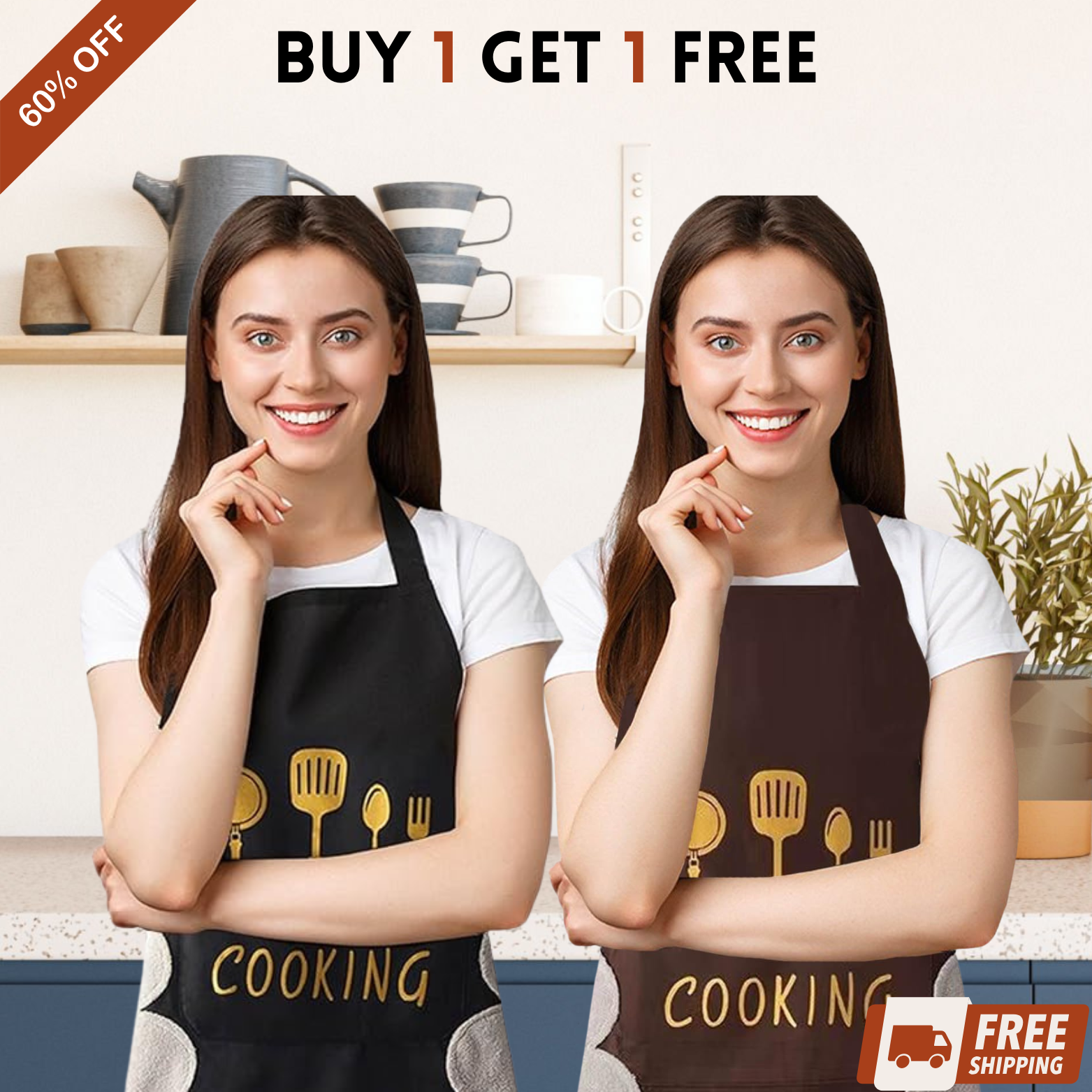Ultimate Cooking Companion Apron (Assorted Designs, Multi-Color ...