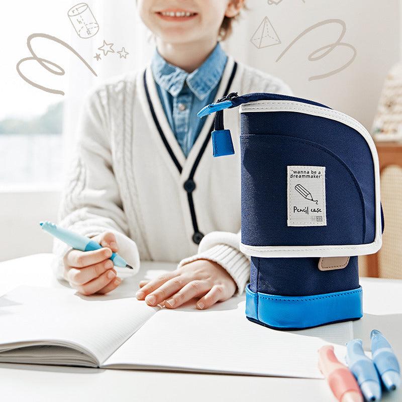 Multi-Functional Standing Pencil Case for Kids