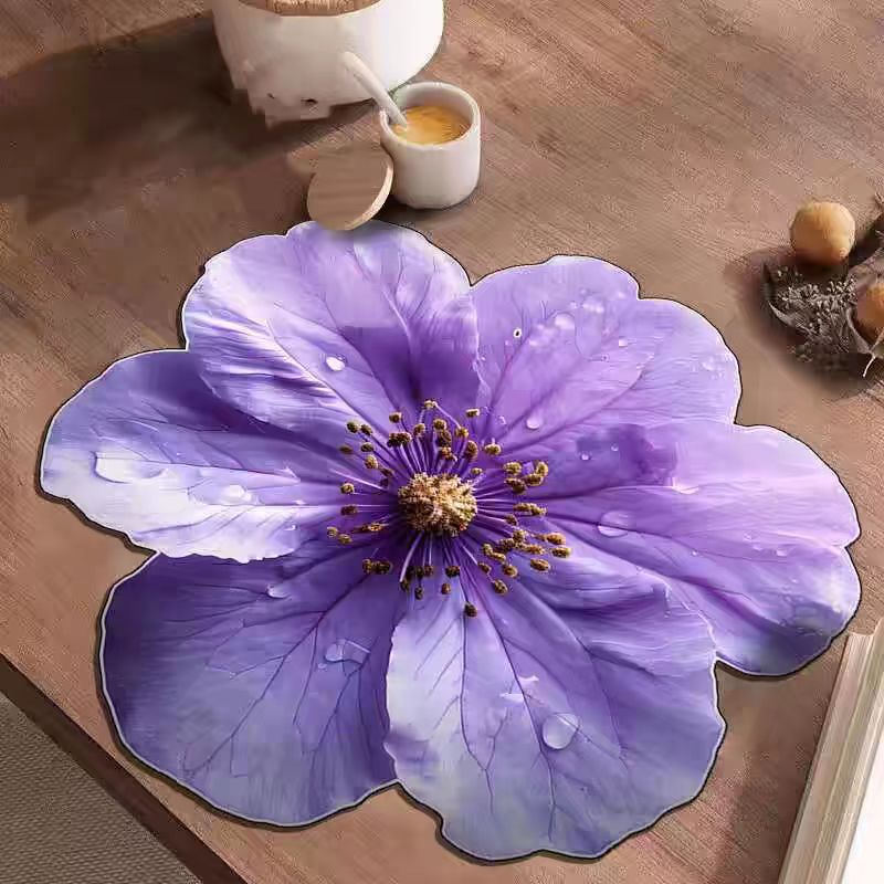 Water Absorbent Flower Mat for Kitchen Counter