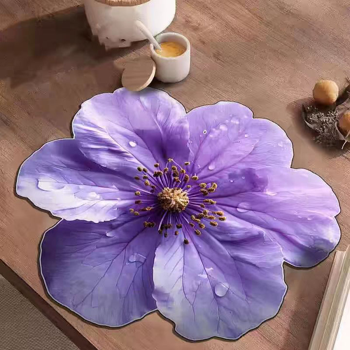 Water Absorbent Flower Mat for Kitchen Counter
