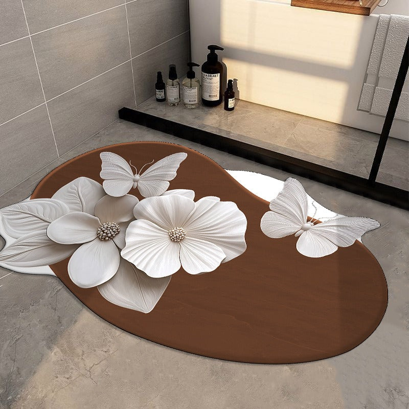 3D Luxury Floral Non-Slip Floor Rug (Random Designs)