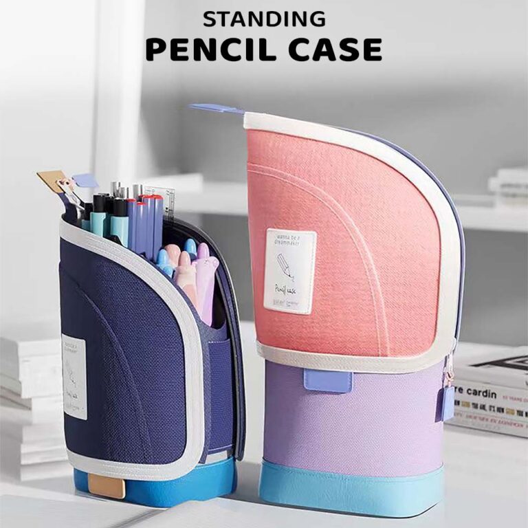 Multi-Functional Standing Pencil Case for Kids
