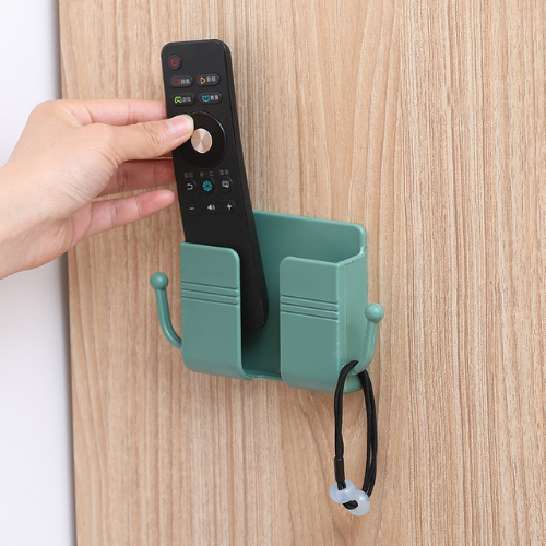 Self-Adhesive Wall-Mounted Phone Holder with Hooks