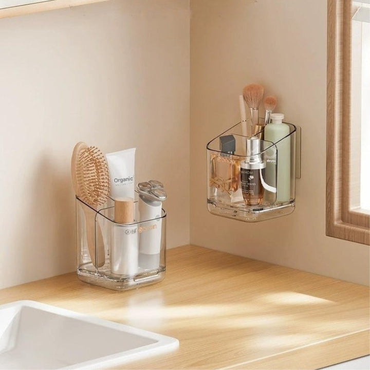 Wall-Mounted Bathroom Organizer Holder with Drainage