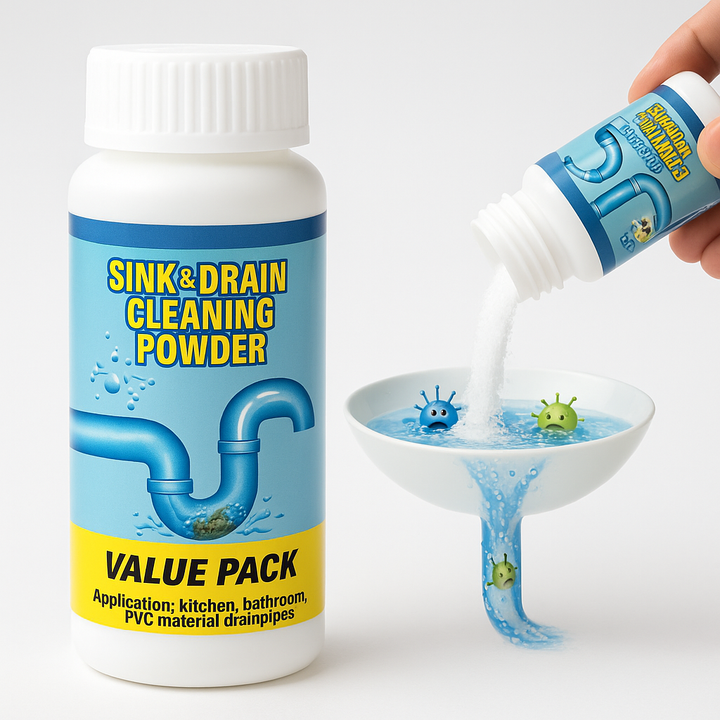 Pipe & Drain Cleaner Powder – Tough on Clogs, Easy on Pipes