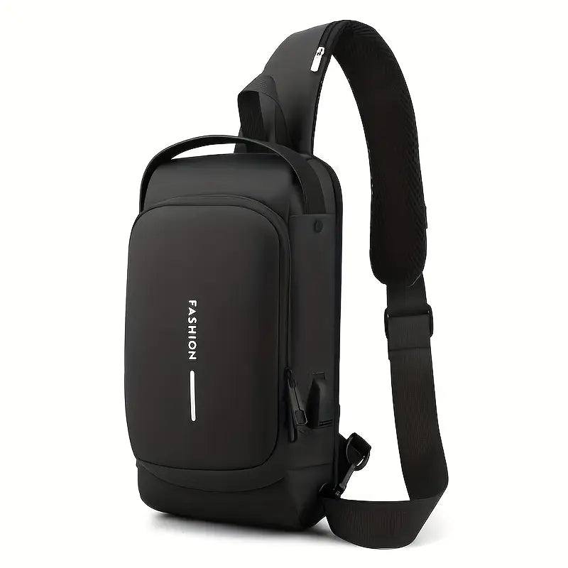 Anti-Theft Crossbody Sling Bag with USB Charging