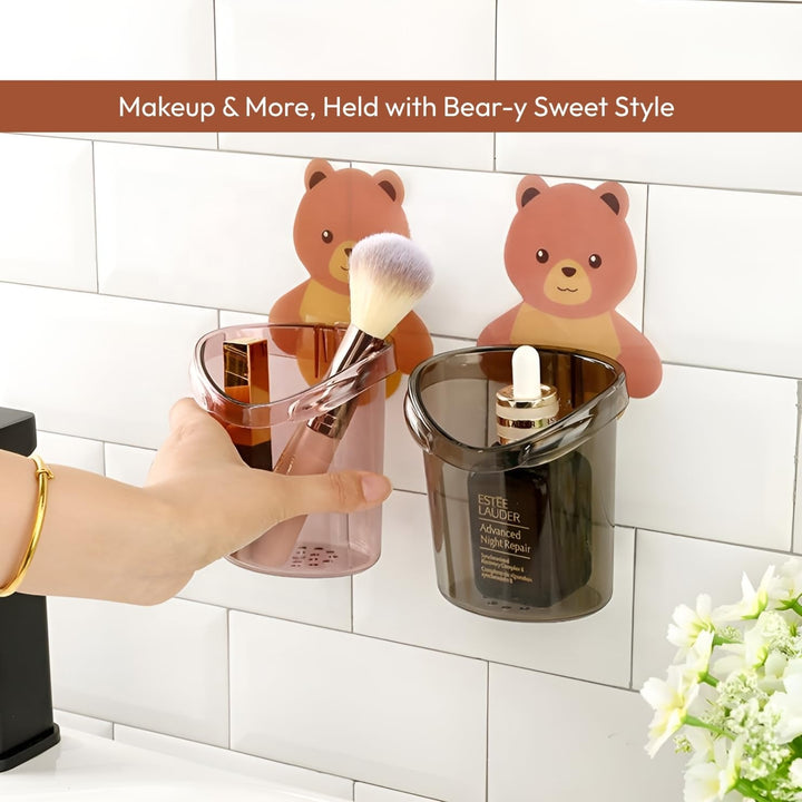 Cute Teddy Bear Kids Toothbrush Holder