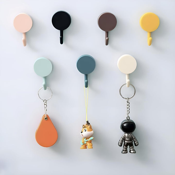 Cute Self Adhesive Wall Hooks for Home, Kitchen & Bathroom