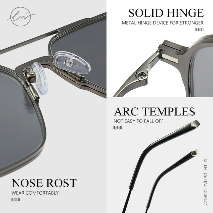3-in-1 Magnetic Clip-On Glasses | Blue Light Blocking + Polarized + Night Vision Lenses