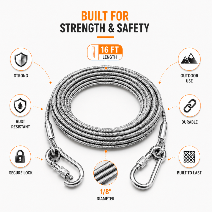 Stainless Steel Rope (5 meters)