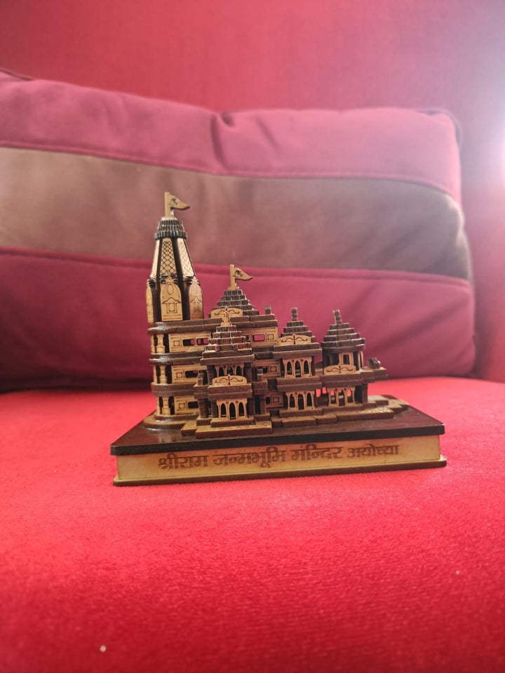 Shri Ram Mandir Ayodhya 3D Wooden Temple (Without Light)