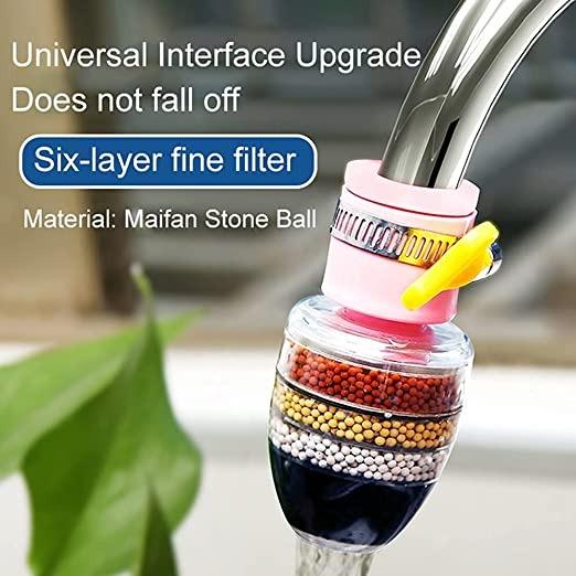 (Buy 1 Get 1 free) Multi-Layer Activated Carbon Water Faucet Filter (Assorted Color)