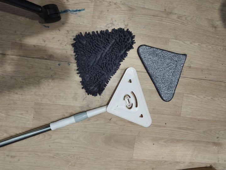 Multi-Functional Rotatable Triangle Mop with Long Handle