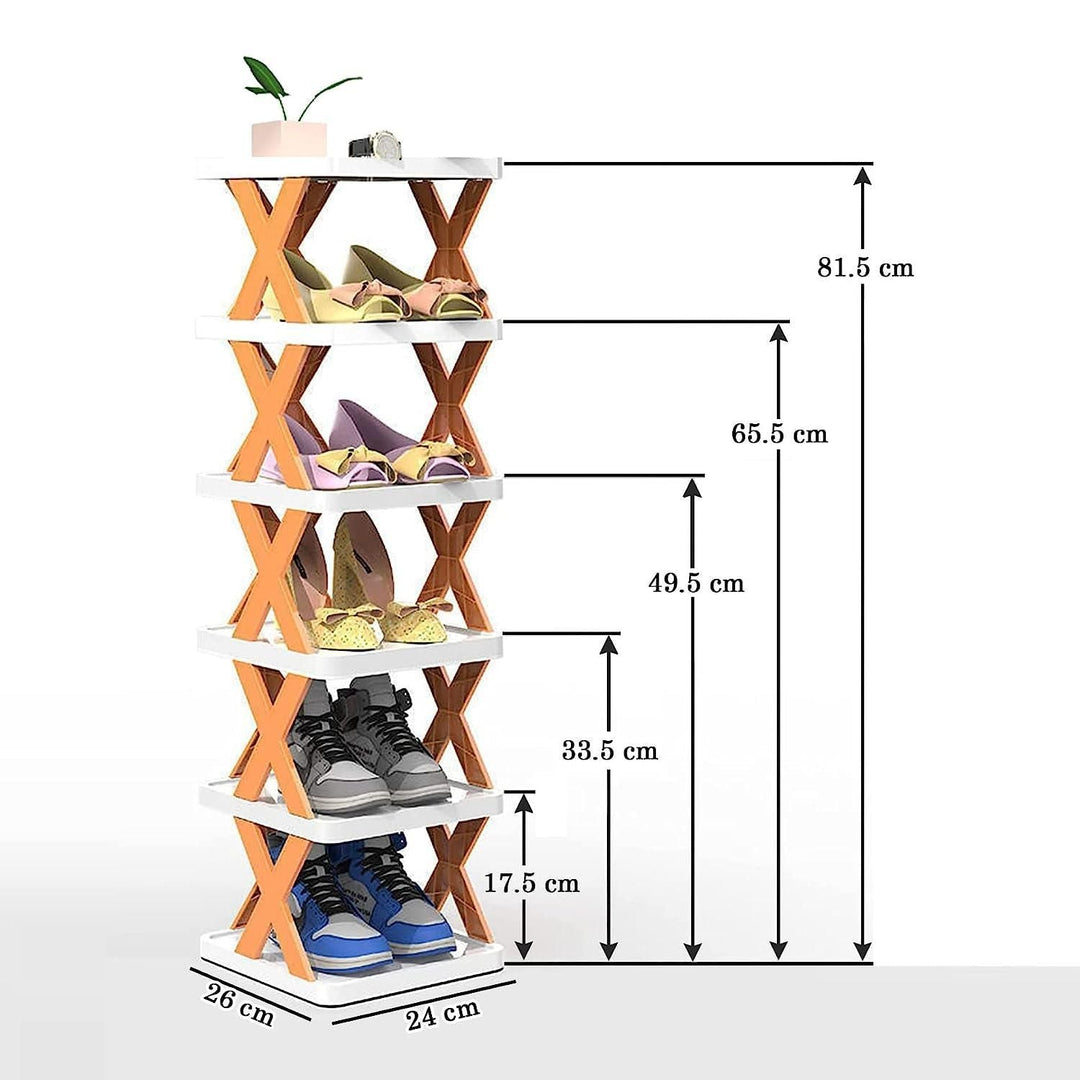 Smart Foldable Shoes Shelf 6 Tier Shoe Rack